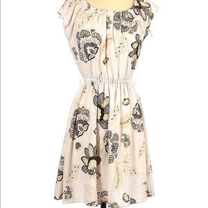 Lauren conrad | womens XL | spring/summer dress | white with blue and yellow